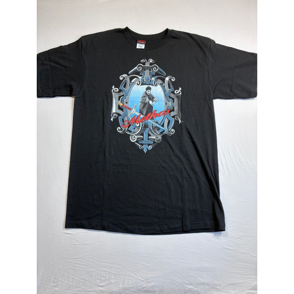 Vintage Highlander Methos Graphic T Shirt Men's XL Black 90s TV Promo